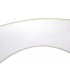 Round Cylinder, 500 x 200mm Faux Silk Fabric Shade, Ivory Pearl, White Laminate - 9