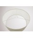 Round Cylinder, 500 x 200mm Faux Silk Fabric Shade, Ivory Pearl, White Laminate - 11