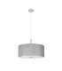 Baymont Polished Chrome 3 Light E27 Single Pendant With 50cm x 20cm Silver Leaf Shade-5