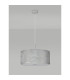 Baymont Polished Chrome 3 Light E27 Single Pendant With 50cm x 20cm Silver Leaf Shade-14