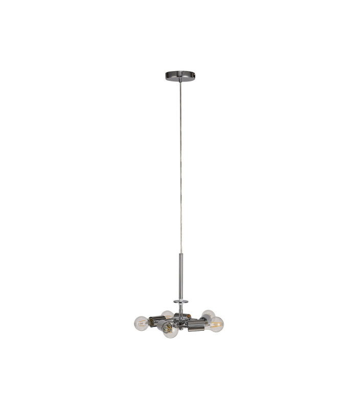 Baymont 28cm Polished Chrome 5 Light E27 Universal Single Pendant Suitable For A Vast Selection Of Shades-10