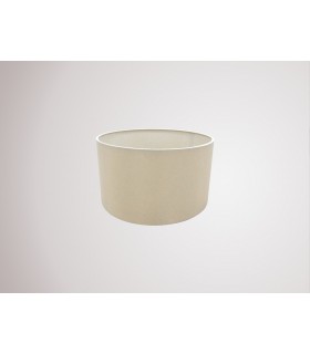 Round Cylinder, 300 x 170mm Dual Faux Silk Fabric Shade, Nude Beige, Moonlight - 2