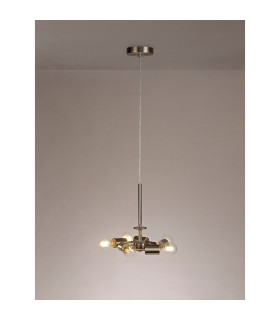 Baymont 28cm Satin Nickel 5 Light E27 Universal Single Pendant Suitable For A Vast Selection Of Shades-2