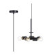 Baymont 28cm Satin Black 5 Light E27 Universal Single Pendant Suitable For A Vast Selection Of Shades-1