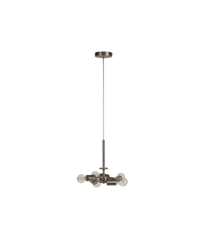 Baymont 28cm Satin Nickel 5 Light E27 Universal Single Pendant Suitable For A Vast Selection Of Shades-4
