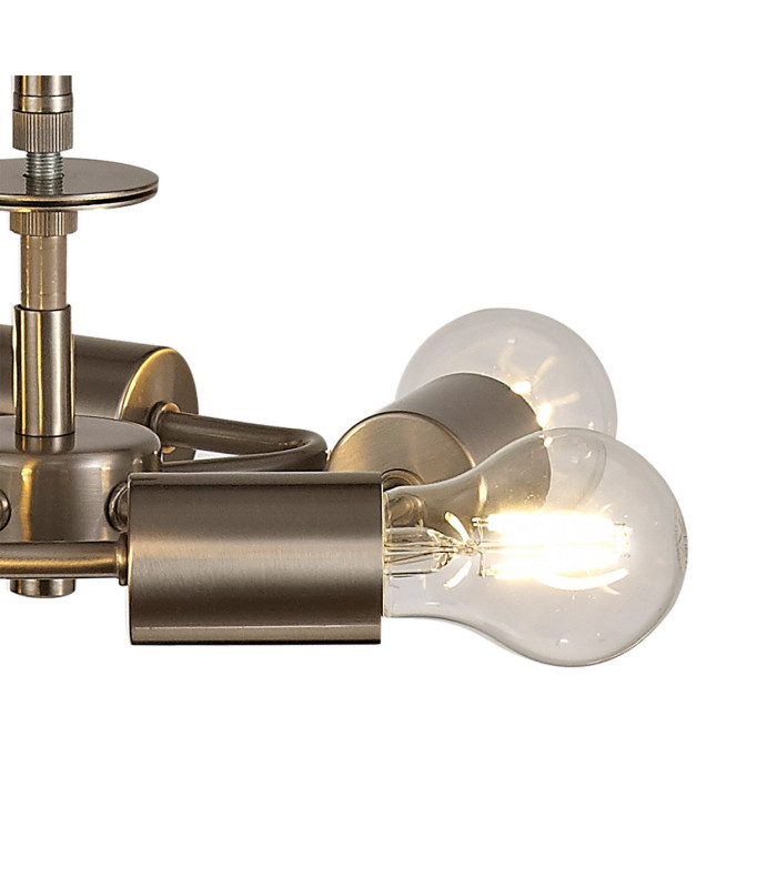 Baymont 28cm Satin Nickel 5 Light E27 Universal Single Pendant Suitable For A Vast Selection Of Shades-7