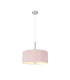 Baymont Polished Chrome 5 Light E27 Single Pendant With 40cm x 18cm Dual Faux Silk Shade Taupe/Halo Gold-4