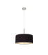 Baymont Polished Chrome 5 Light E27 Single Pendant With 40cm x 18cm Dual Faux Silk Shade Black/Green Olive-4