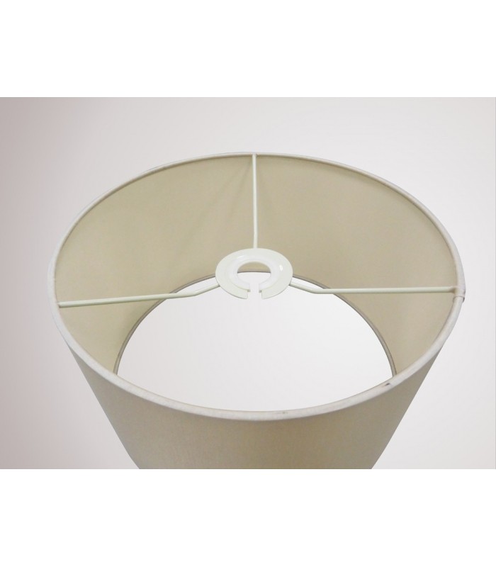 Round Cylinder, 300 x 170mm Dual Faux Silk Fabric Shade, Nude Beige, Moonlight - 8