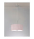 Baymont Polished Chrome 5 Light E27 Single Pendant With 40cm x 18cm Dual Faux Silk Shade Taupe/Halo Gold-14