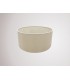 Round Cylinder, 400 x 180mm Dual Faux Silk Fabric Shade, Nude Beige, Moonlight - 2
