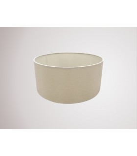 Round Cylinder, 400 x 180mm Dual Faux Silk Fabric Shade, Nude Beige, Moonlight - 2