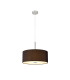 Baymont Polished Chrome 5 Light E27 Single Pendant With 40cm x 18cm Faux Silk Shade Black/White Laminate-4