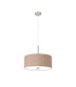 Baymont Polished Chrome 5 Light E27 Single Pendant With 40cm x 18cm Dual Faux Silk Shade Antique Gold/Ruby-5