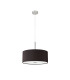 Baymont Polished Chrome 5 Light E27 Single Pendant With 40cm x 18cm Faux Silk Shade Black/White Laminate-5
