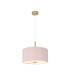 Baymont Antique Brass 5 Light E27 Single Pendant With 40cm x 18cm Dual Faux Silk Shade Taupe/Halo Gold-4