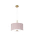 Baymont Antique Brass 5 Light E27 Single Pendant With 40cm x 18cm Dual Faux Silk Shade Taupe/Halo Gold-5