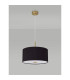Baymont Antique Brass 5 Light E27 Single Pendant With 40cm x 18cm Dual Faux Silk Shade Black/Green Olive-14