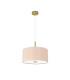 Baymont Antique Brass 5 Light E27 Single Pendant With 40cm x 18cm Dual Faux Silk Shade Antique Gold/Ruby-5