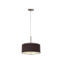 Baymont Satin Nickel 5 Light E27 Single Pendant With 40cm x 18cm Dual Faux Silk Shade Black/Green Olive-4