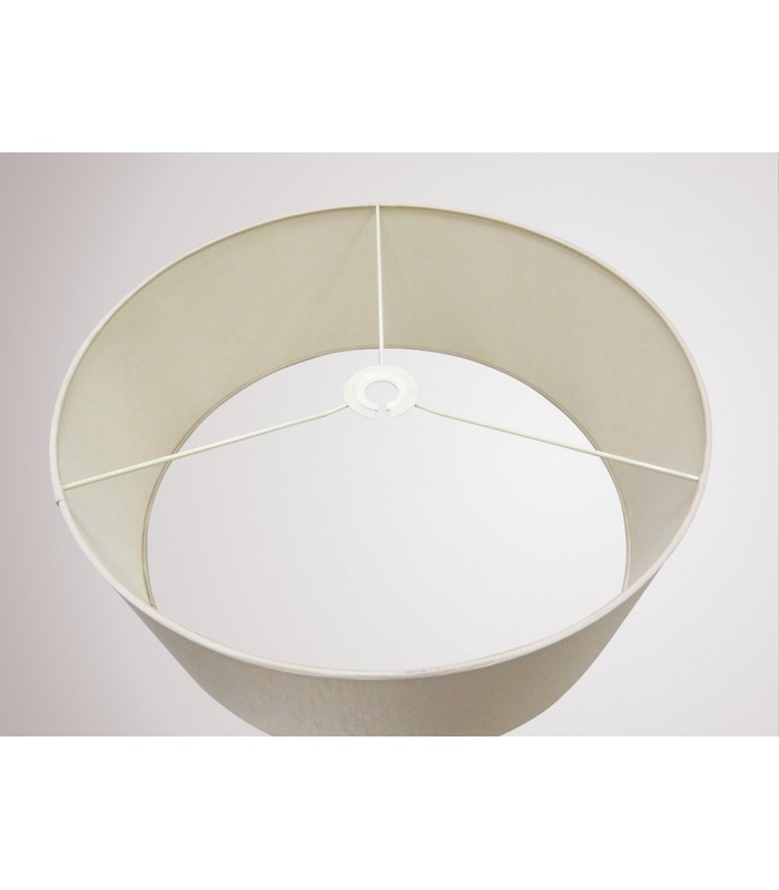 Round Cylinder, 500 x 200mm Dual Faux Silk Fabric Shade, Nude Beige, Moonlight - 11