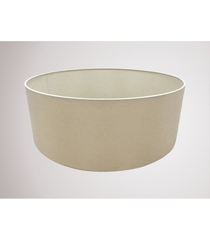 Round Cylinder, 600 x 220mm Dual Faux Silk Fabric Shade, Nude Beige, Moonlight - 2