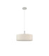 Baymont Polished Chrome 5 Light E27 Single Pendant With 45cm x 15cm Faux Silk Shade Ivory Pearl/White Laminate-5