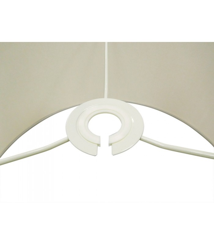 Round Cylinder, 600 x 220mm Dual Faux Silk Fabric Shade, Nude Beige, Moonlight - 7