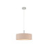 Baymont Polished Chrome 5 Light E27 Single Pendant With 45cm x 15cm Dual Faux Silk Shade Nude Beige/Moonlight-4