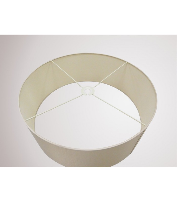 Round Cylinder, 600 x 220mm Dual Faux Silk Fabric Shade, Nude Beige, Moonlight - 8