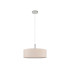 Baymont Polished Chrome 5 Light E27 Single Pendant With 45cm x 15cm Dual Faux Silk Shade Nude Beige/Moonlight-5