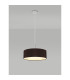 Baymont Polished Chrome 5 Light E27 Single Pendant With 45cm x 15cm Faux Silk Shade Black-2