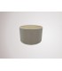 Round Cylinder, 300 x 170mm Dual Faux Silk Fabric Shade, Taupe, Halo Gold - 2