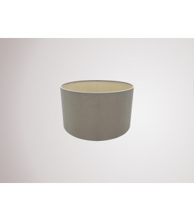 Round Cylinder, 300 x 170mm Dual Faux Silk Fabric Shade, Taupe, Halo Gold - 2