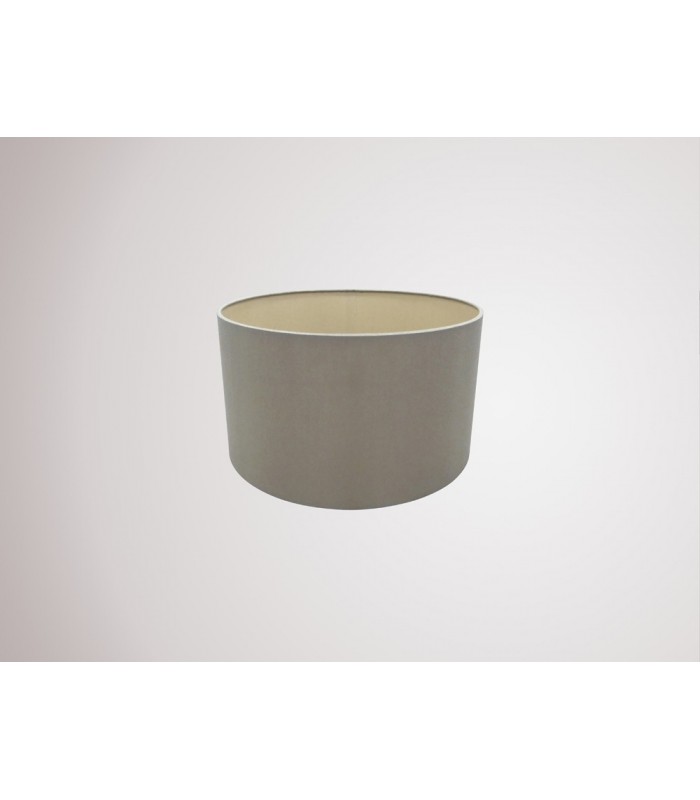 Round Cylinder, 300 x 170mm Dual Faux Silk Fabric Shade, Taupe, Halo Gold - 2
