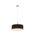 Baymont Polished Chrome 5 Light E27 Single Pendant With 45cm x 15cm Faux Silk Shade Black-4