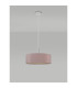 Baymont Polished Chrome 5 Light E27 Single Pendant With 45cm x 15cm Dual Faux Silk Shade Taupe/Halo Gold-12