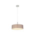 Baymont Polished Chrome 5 Light E27 Single Pendant With 45cm x 15cm Faux Silk Shade Grey-4