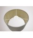 Round Cylinder, 300 x 170mm Dual Faux Silk Fabric Shade, Taupe, Halo Gold - 8