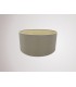 Round Cylinder, 400 x 180mm Dual Faux Silk Fabric Shade, Taupe, Halo Gold - 2