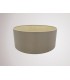 Round Cylinder, 500 x 200mm Dual Faux Silk Fabric Shade, Taupe, Halo Gold - 2