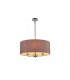 Round Cylinder, 500 x 200mm Dual Faux Silk Fabric Shade, Taupe, Halo Gold - 4