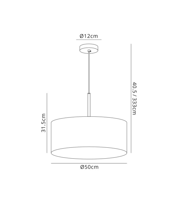 Baymont 40cm Polished Chrome 5 Light E27 Single Pendant With 50cm x 20cm Silver Leaf Shade-3