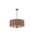 Round Cylinder, 500 x 200mm Dual Faux Silk Fabric Shade, Taupe, Halo Gold - 6