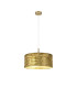 Baymont 40cm Antique Brass 5 Light E27 Single Pendant With 50cm x 20cm Gold Leaf Shade-4