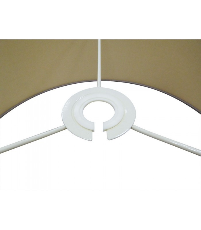 Round Cylinder, 500 x 200mm Dual Faux Silk Fabric Shade, Taupe, Halo Gold - 10