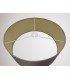 Round Cylinder, 500 x 200mm Dual Faux Silk Fabric Shade, Taupe, Halo Gold - 11