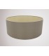 Round Cylinder, 600 x 220mm Dual Faux Silk Fabric Shade, Taupe, Halo Gold - 2