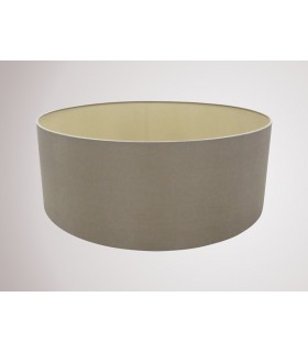 Round Cylinder, 600 x 220mm Dual Faux Silk Fabric Shade, Taupe, Halo Gold - 2