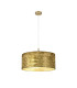 Baymont Antique Brass 5 Light E27 Single Pendant With 60cm x 22cm Gold Leaf Shade-4